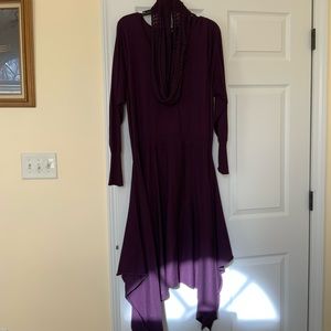 Nina Leonard Woman Handkerchief Dress